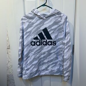 Adidas Black and White Patterned hoodie